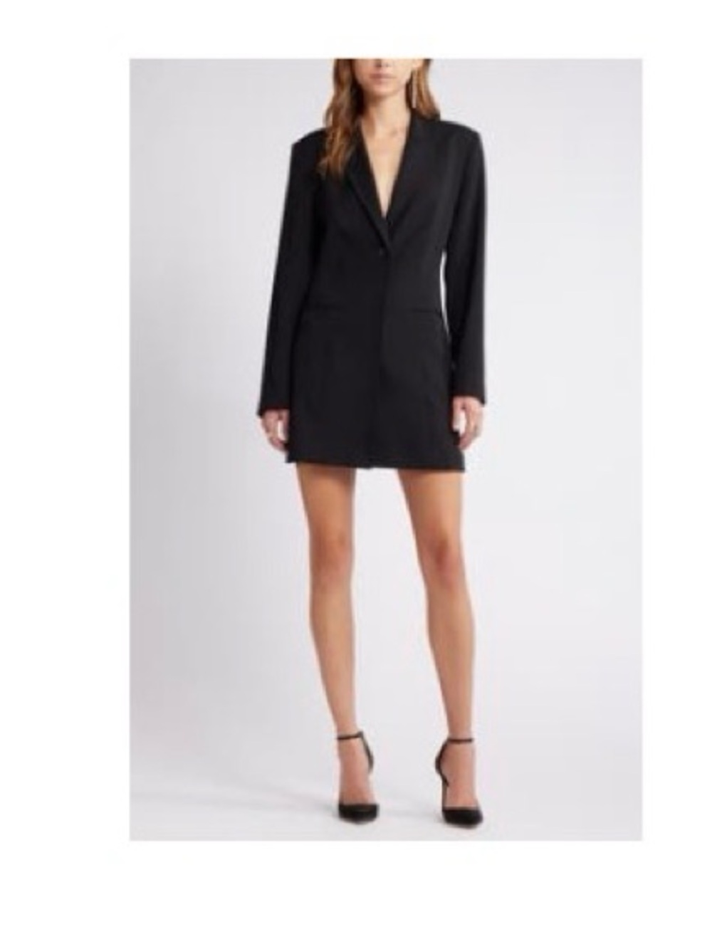 Women's Black Blazer Mini Dress
